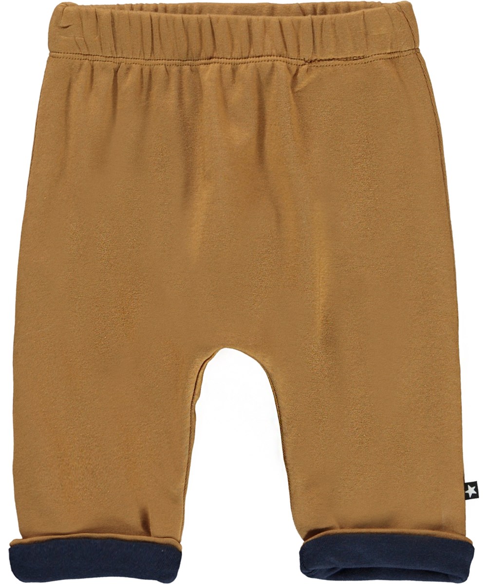 Soyo - Earth Galaxy - Ekologiska bruna sweatpants till baby. 