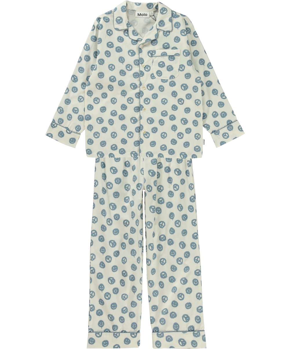 Lex - Happy Peace - Pyjamas med peace och smiley