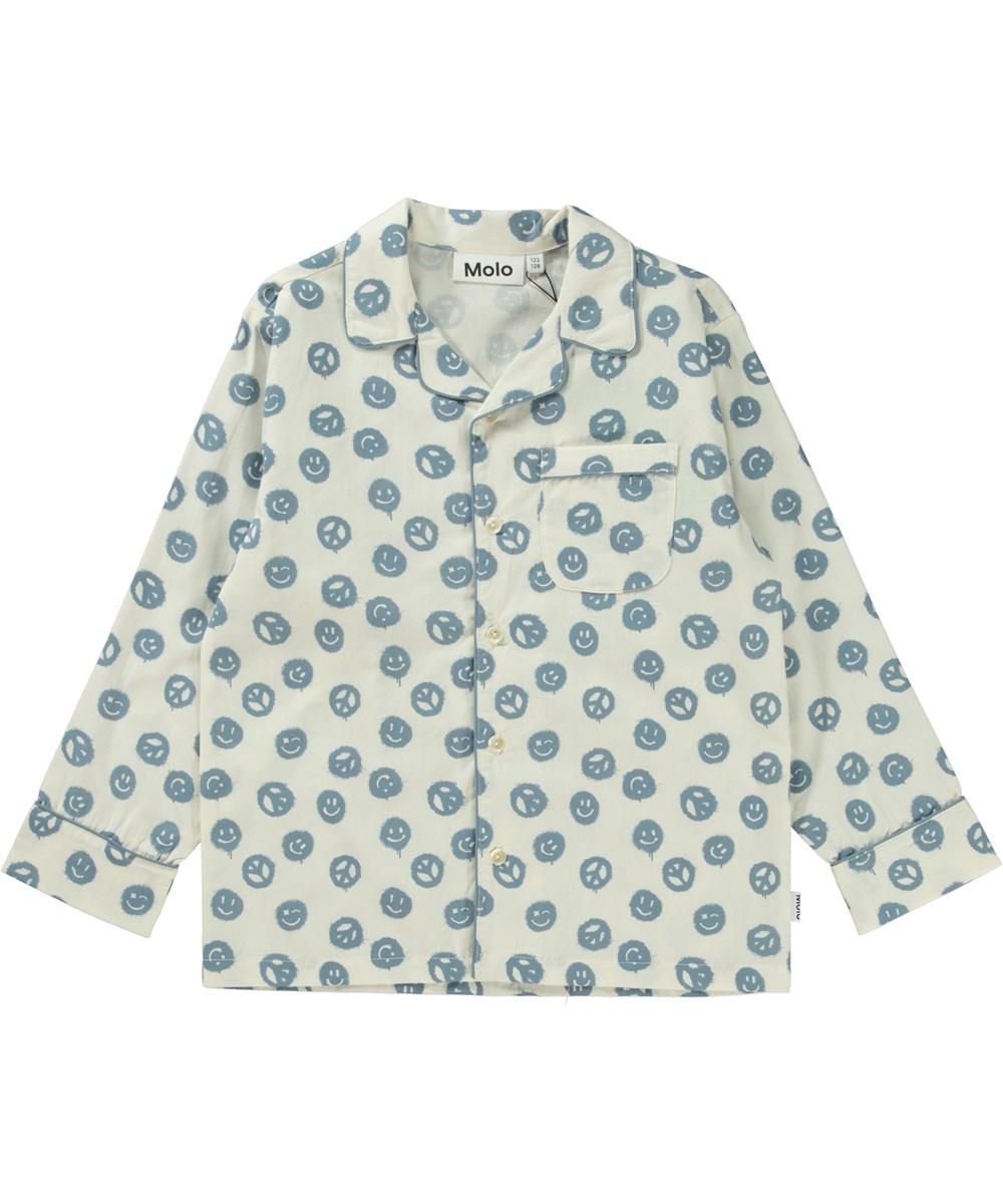 Lex - Happy Peace - Pyjamas med peace och smiley