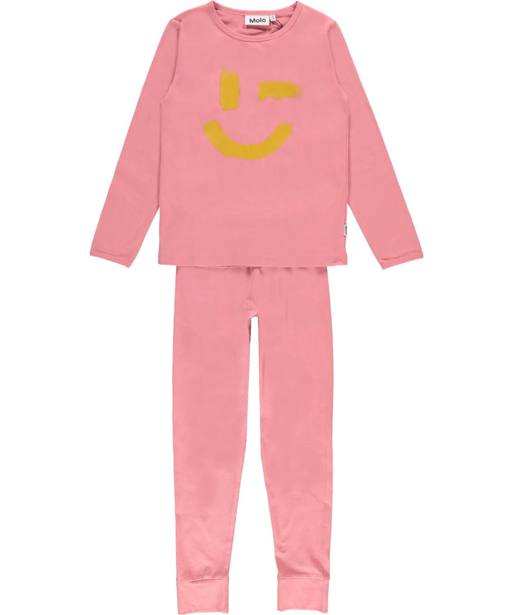 Lov - Vintage Rose - Rosa pyjamas med smiley