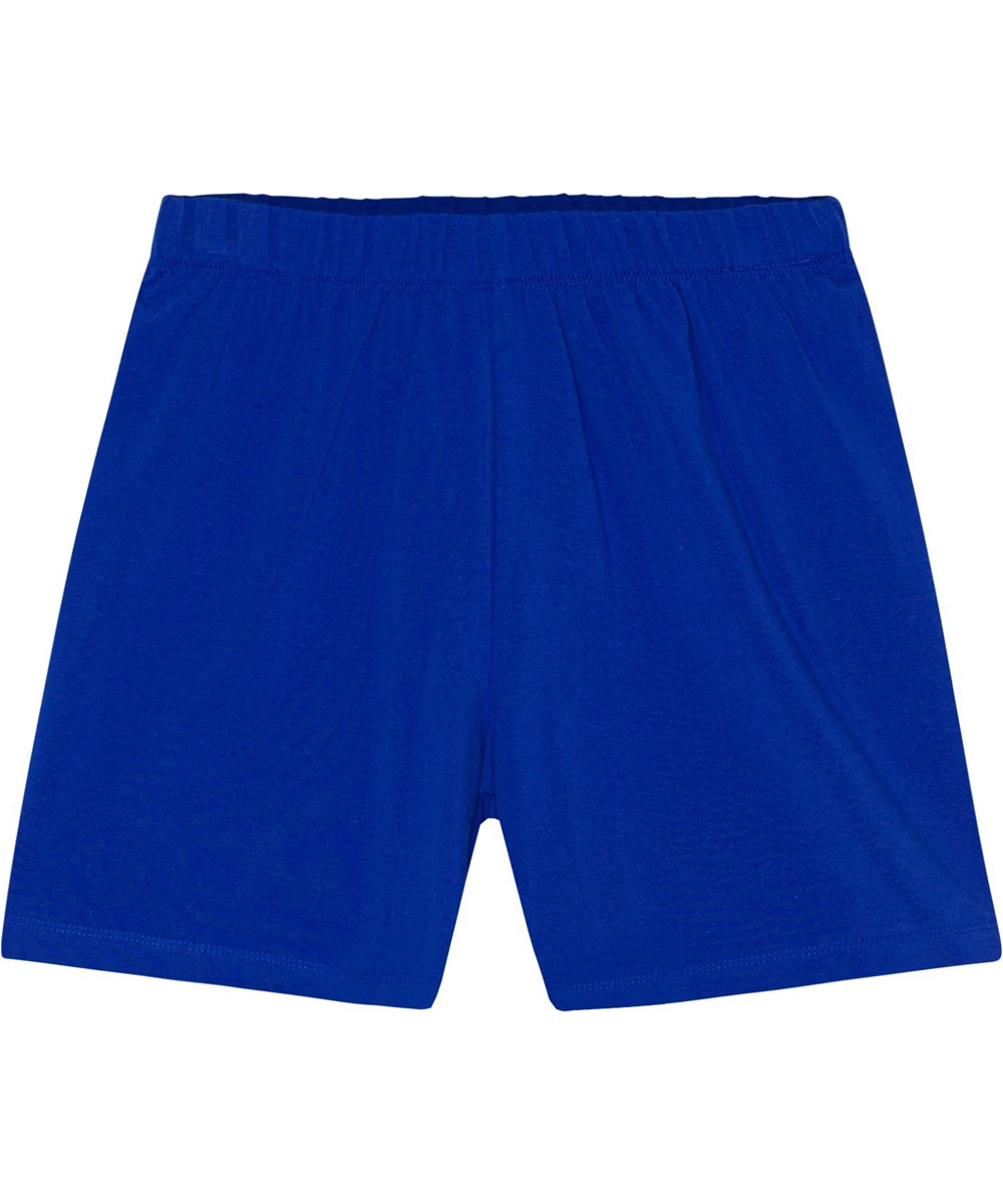 Luvis - Reef Blue - Blå pyjamas med smiley i ekologisk bomull.