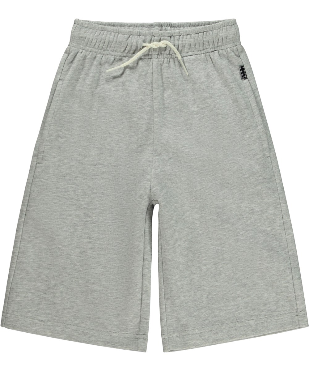 Add - Marled Grey - Unisex shorts i ljusgrå.