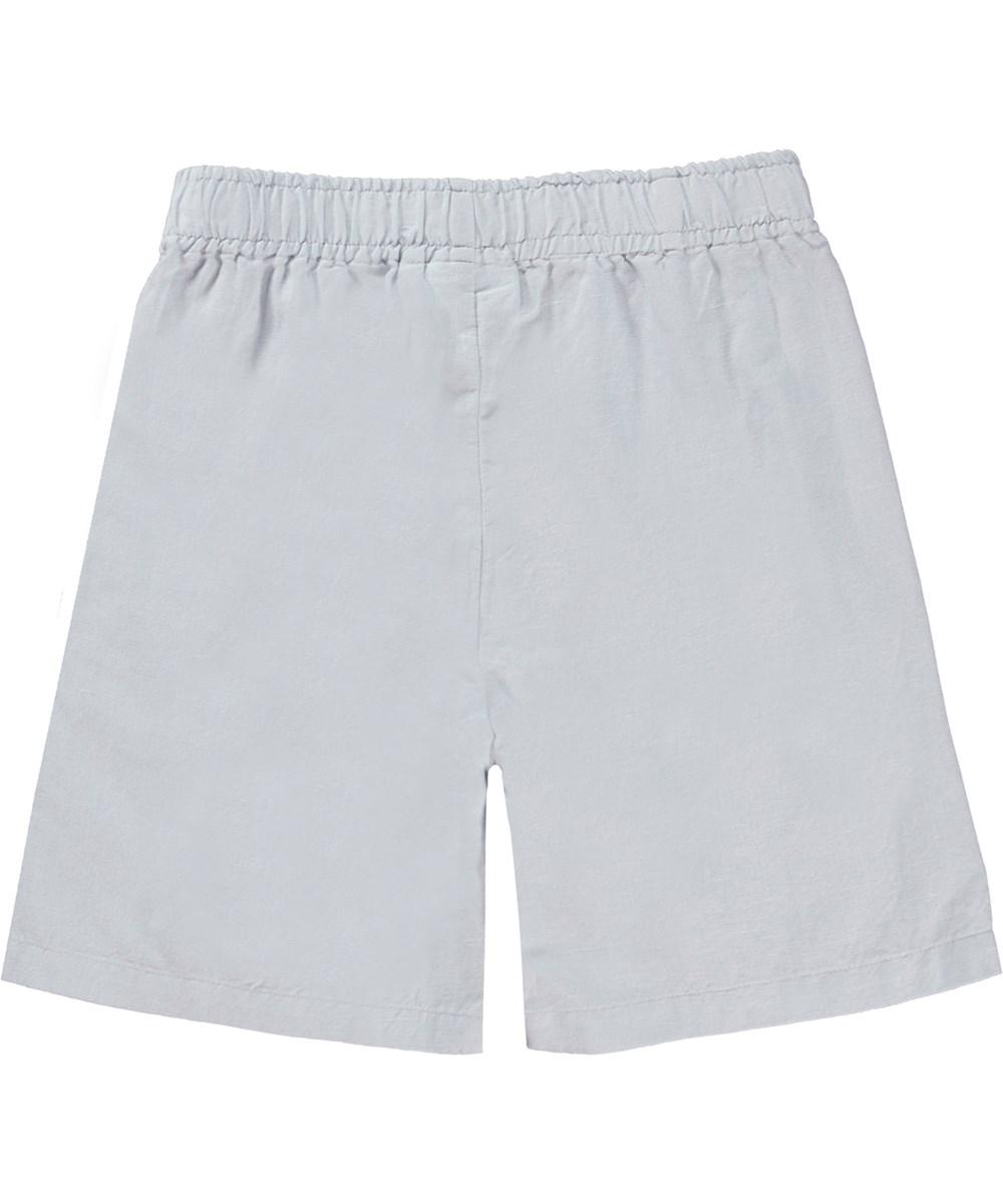 Adi - Iced Blue - Ljusblå unisex shorts i linne och bomull.