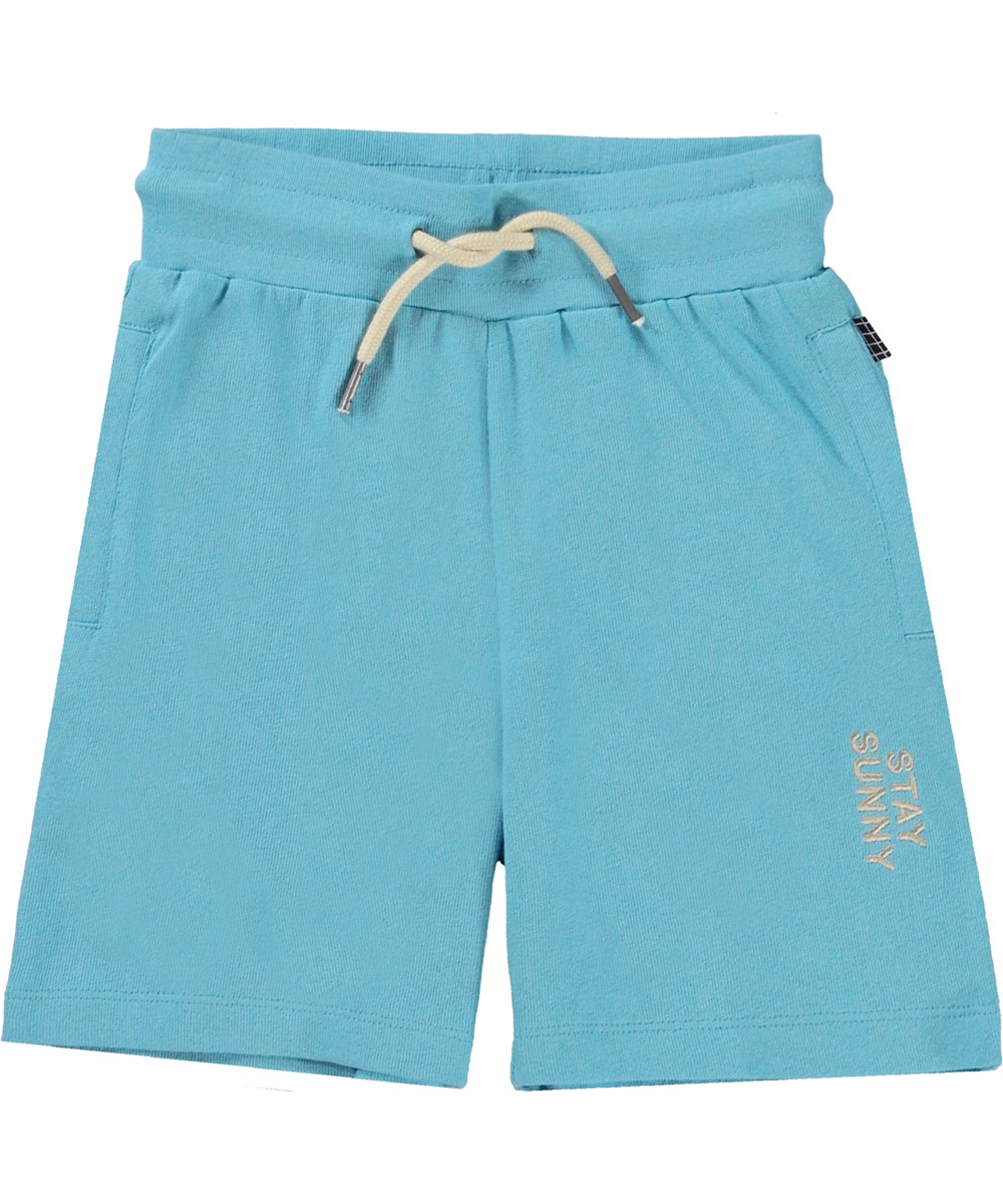 Alw - Blue Grotto - Blå shorts med stay sunny.