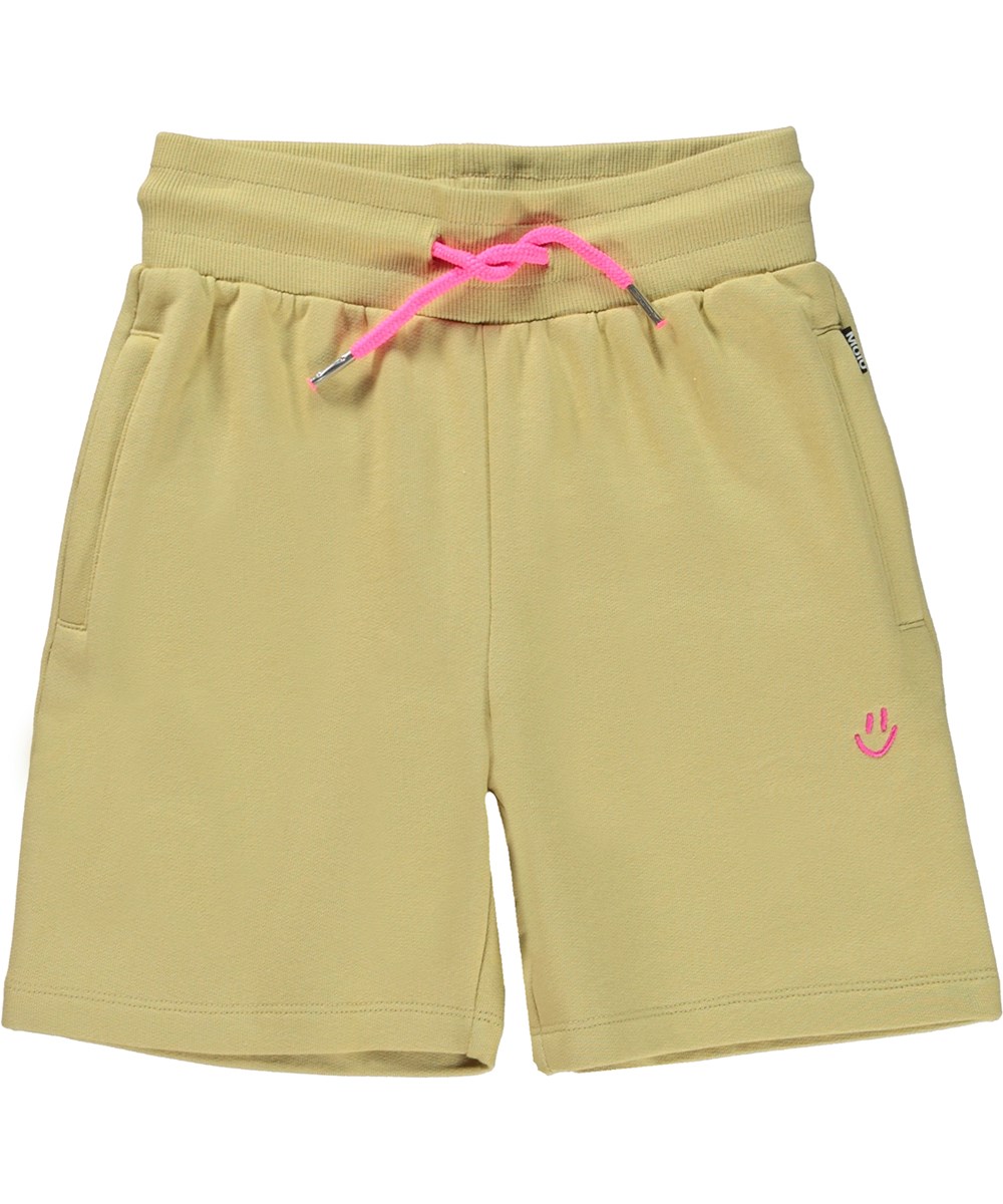 Alw - Cardboard - Gröna shorts med rosa smiley.