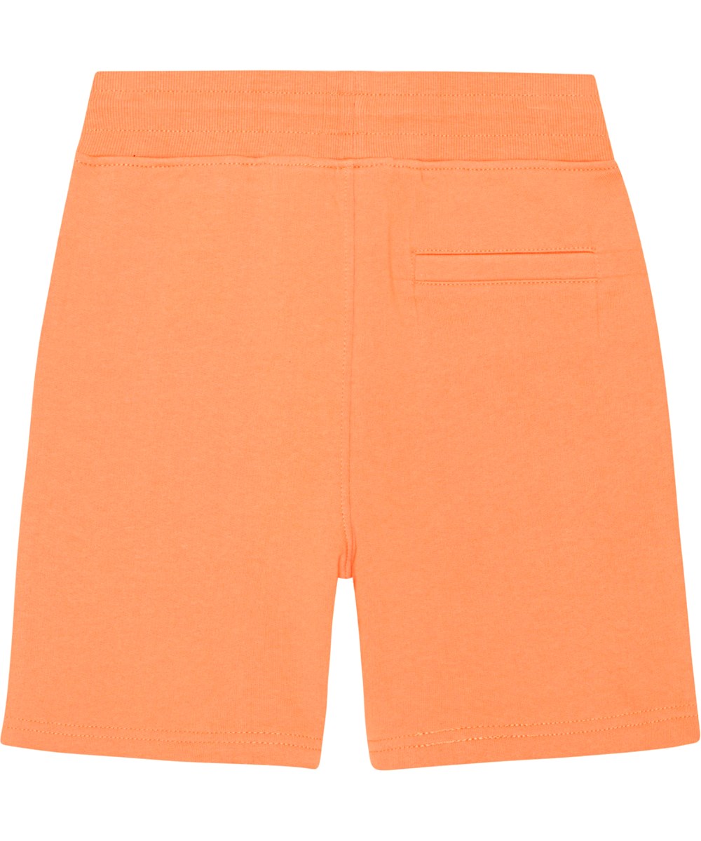 Alw - Ember - Orange baggy shorts i mjuk ekologisk bomullsjersey.