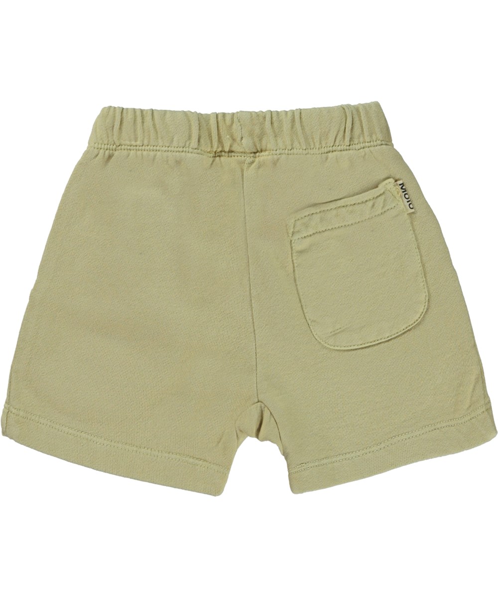 Simms - Shoots - Gröna babyshorts med broderad smiley.