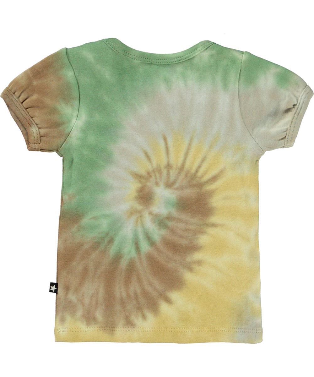 Easy - Swirly Tie Dye - Baby t-shirt med tie-dye spiral.