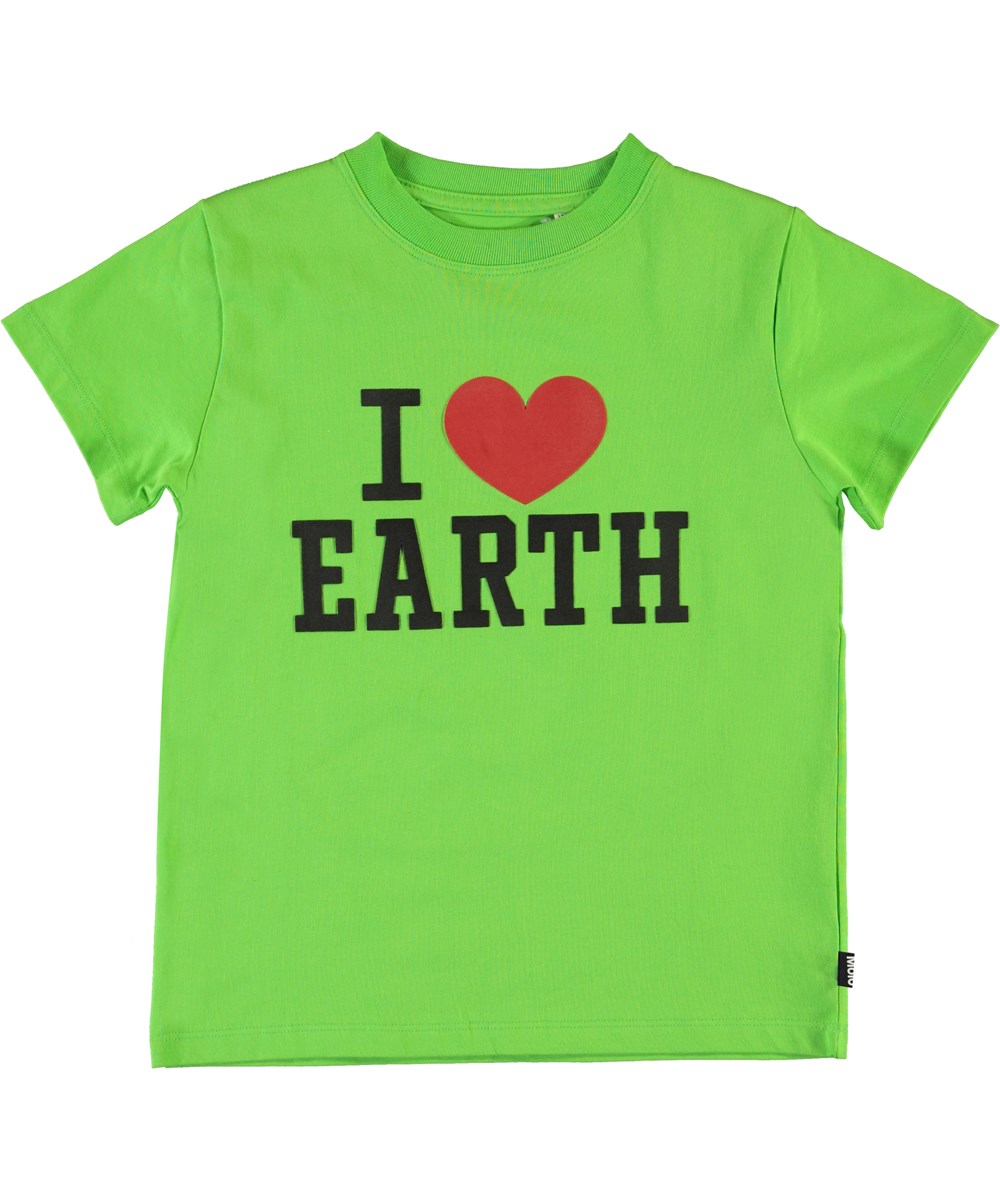 Reeve - Green Flash - I love earth t-shirt