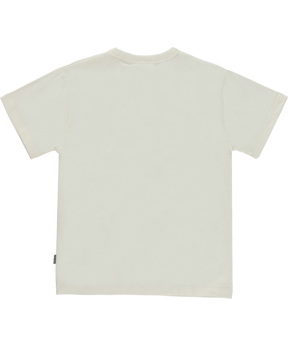 Riley - Naturelle - Ekologisk t-shirt med grön organisk logga.