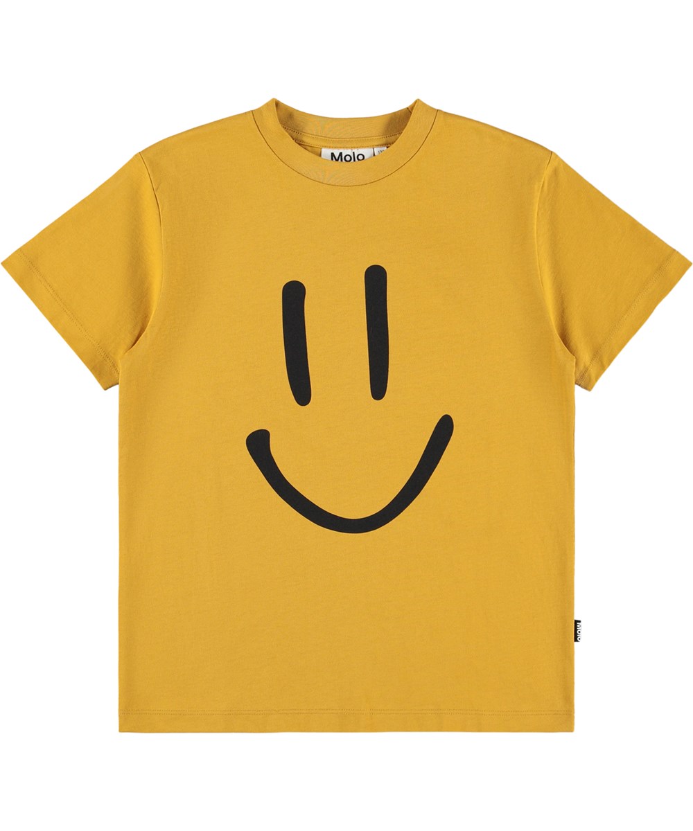 Roxo - Energy - Gul T-shirt för barn i ekologisk bomull