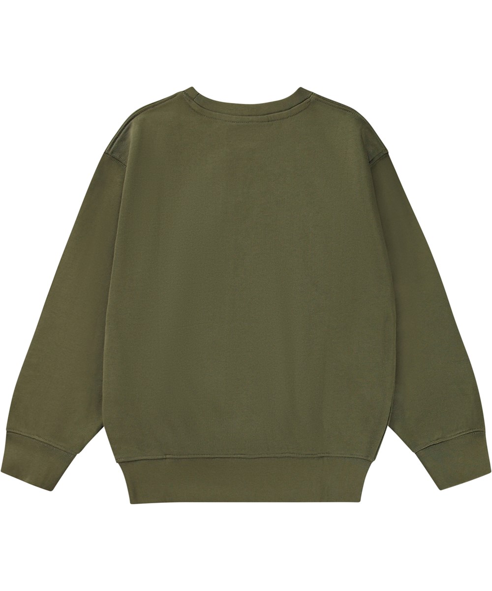 Memphis - Growth - Armygrön sweatshirt med logo.
