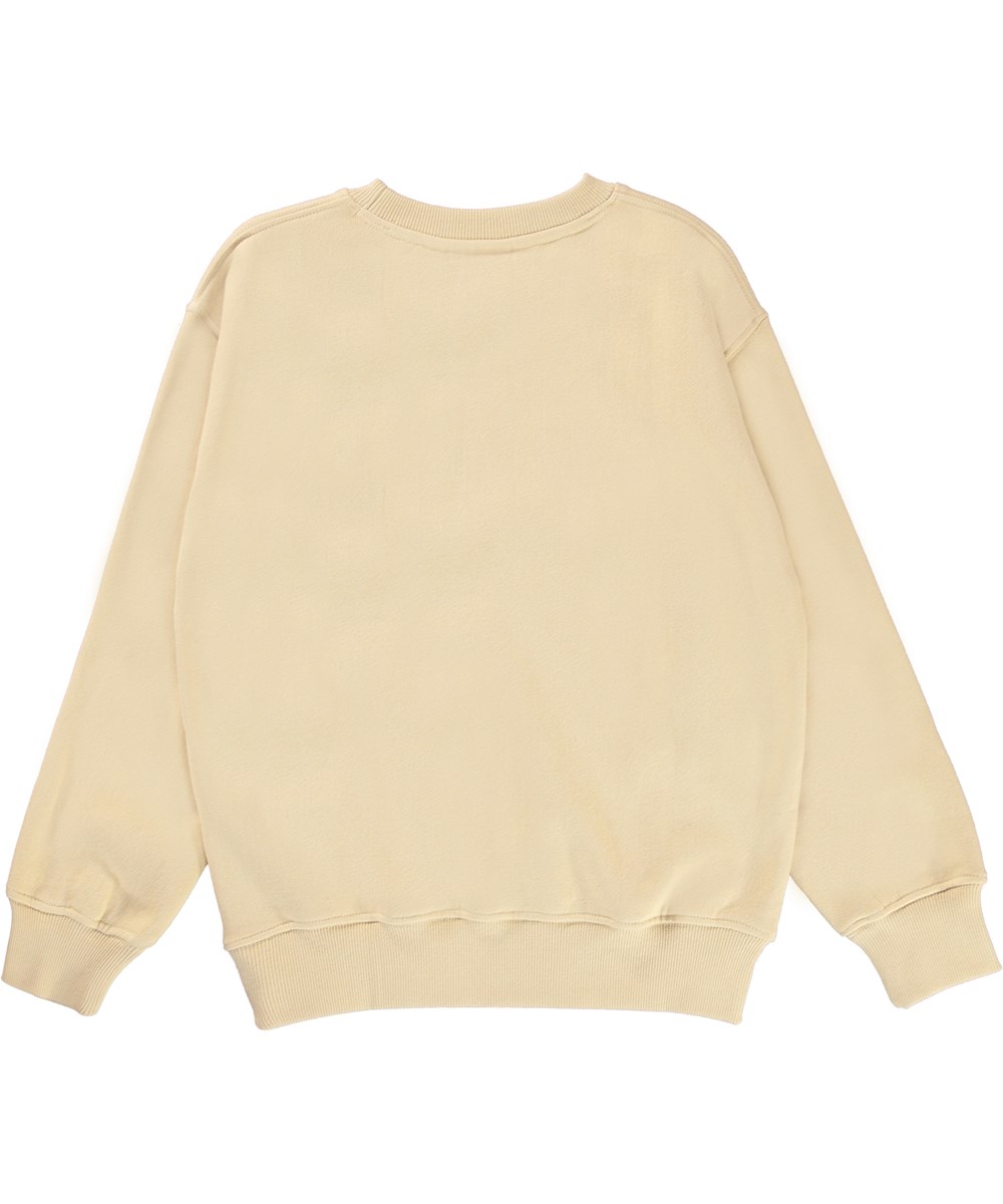 Memphis - Starlight - Ekologisk ljusgul unisex sweatshirt.