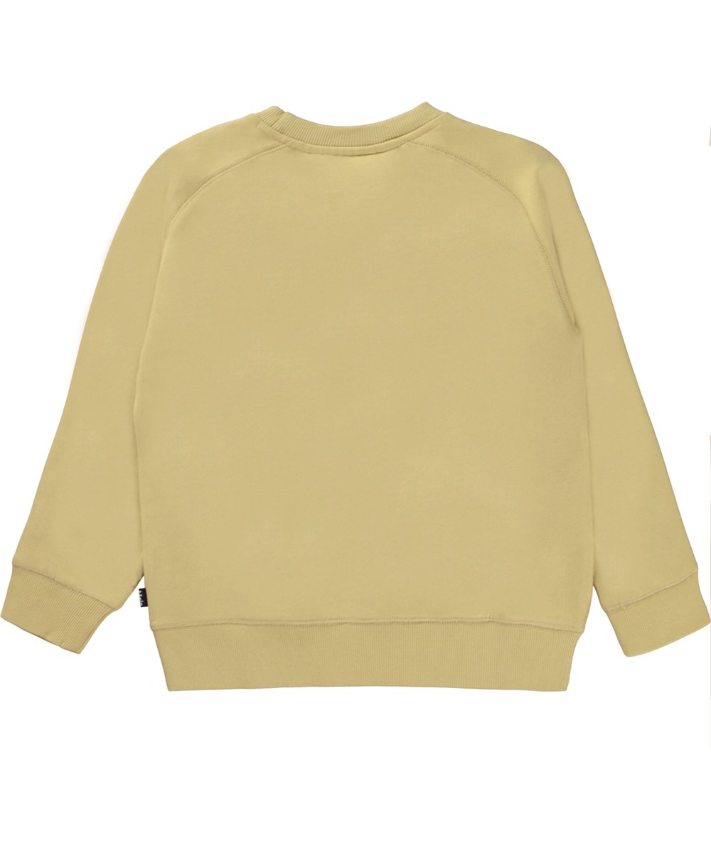 Mike - Cardboard - Grön unisex sweatshirt med smiley.