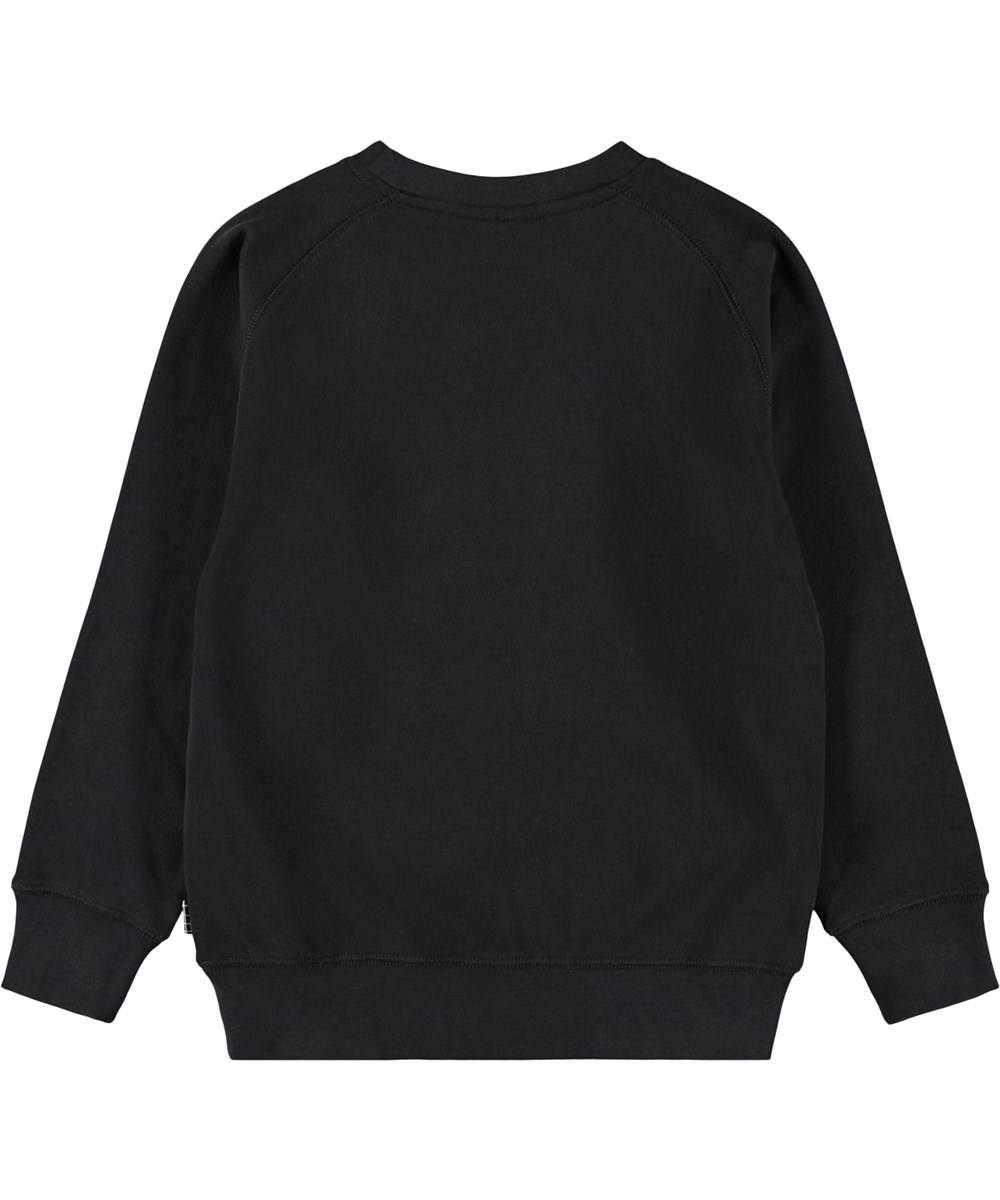 Mike - Black - Blå sweatshirt i ekologisk bomull med en söt tecknad kanin och texten ''Honey Bunny''. Sweatshirten har en rund hals med ribbade kanter runt ärmar, hals och midja, samt en lös passform.