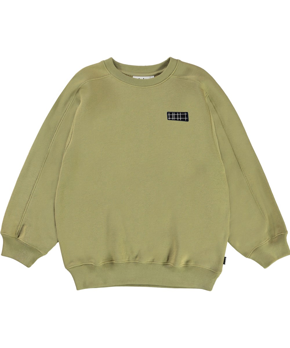 Mir - Cedar - Sweatshirt i dämpad grön.