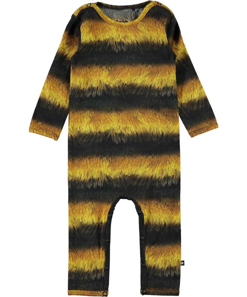 Fenez - Bee - Öko schwarz und gelb Baby Anzug Biene