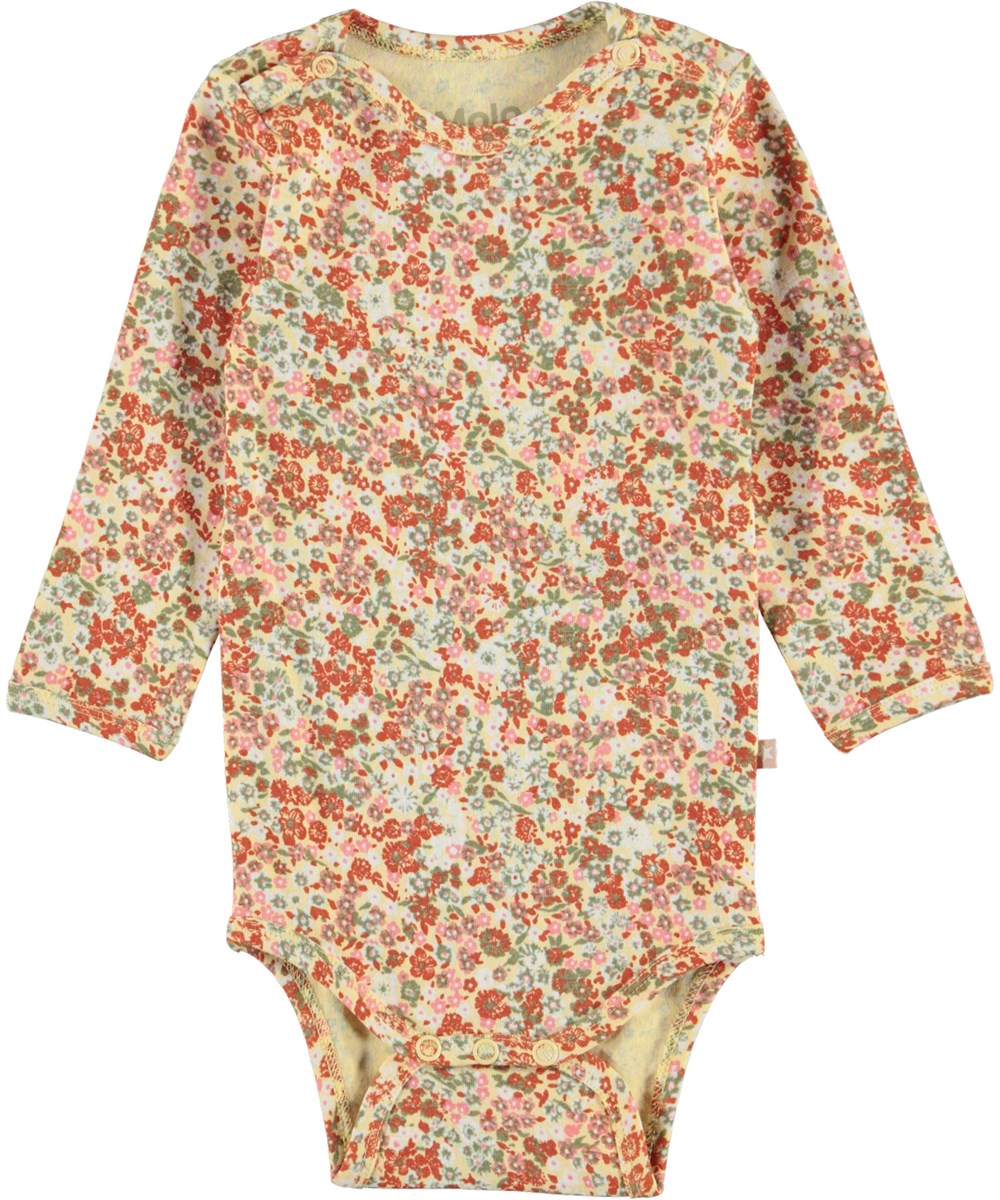 Foss 2-Pack - Coral Meadow - Öko 2er Pack Babybody