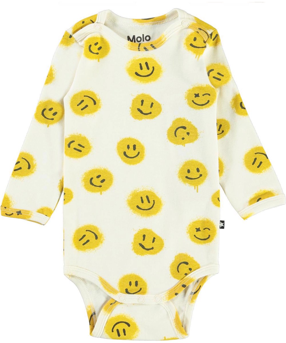 Foss - All Smiles - Cremefarbener Body Smiley