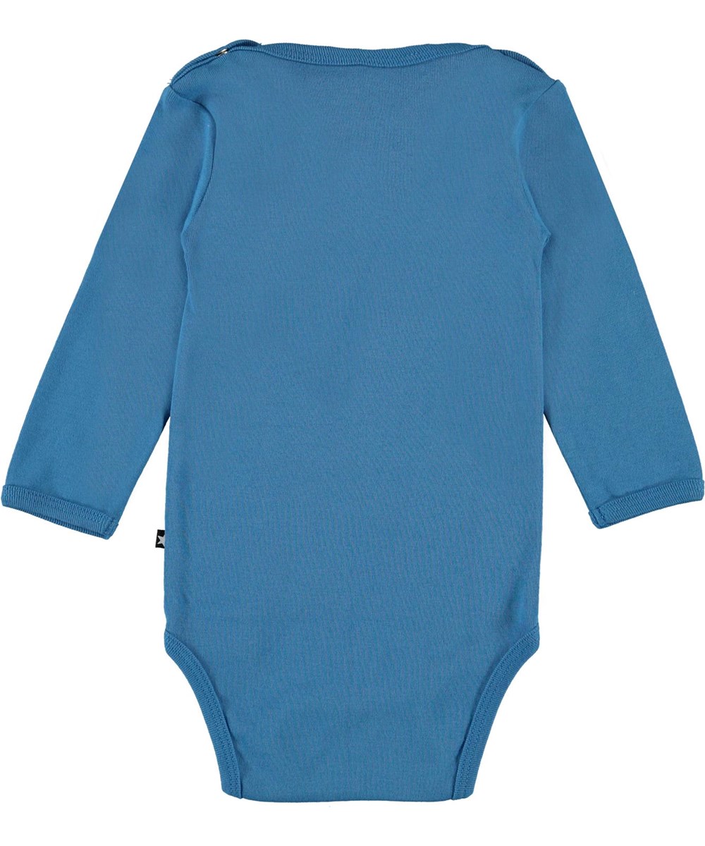 Foss - Aqua - Öko blauer Babybody Stern