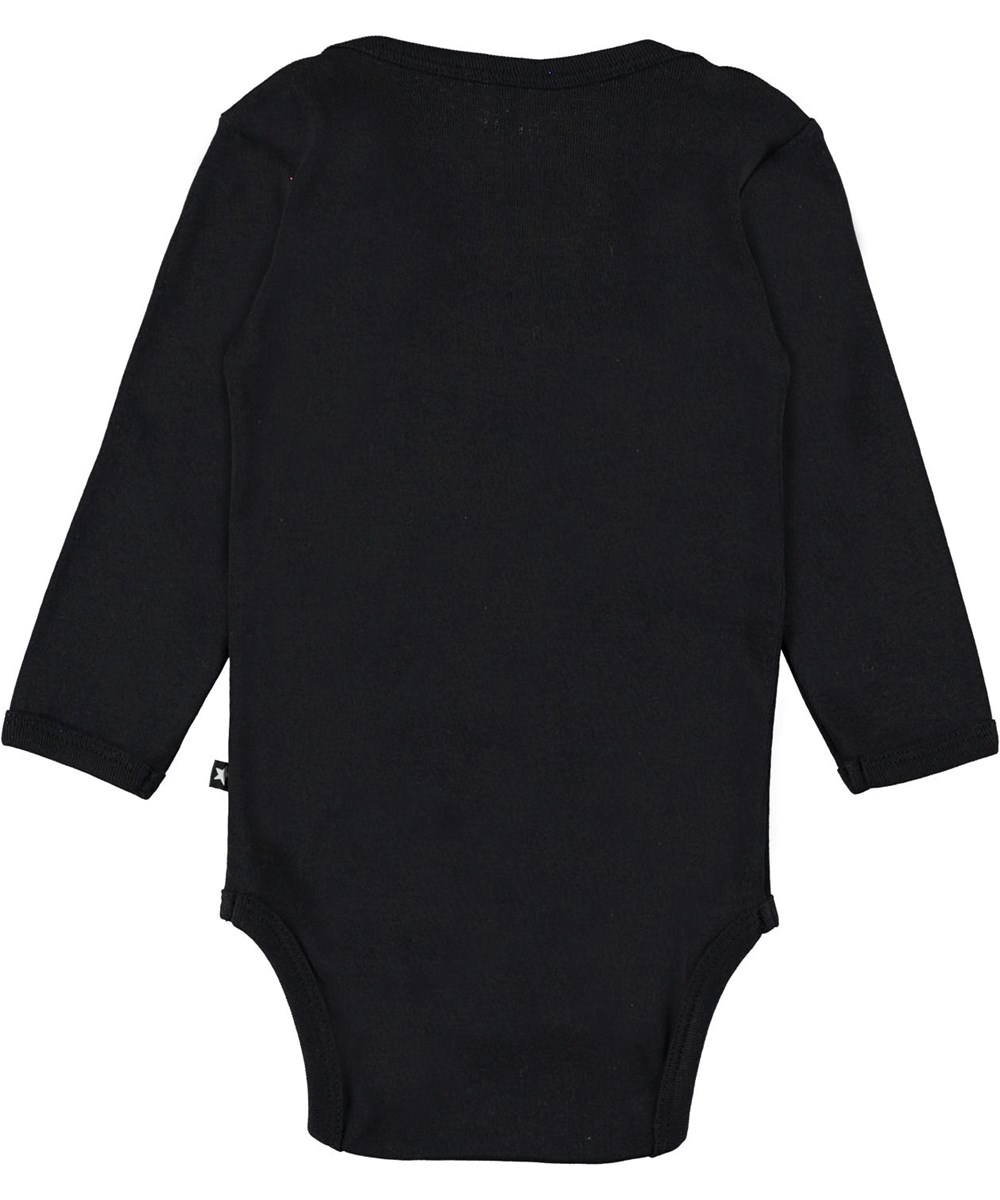 Foss - Black - Öko schwarzer Babybody Stern