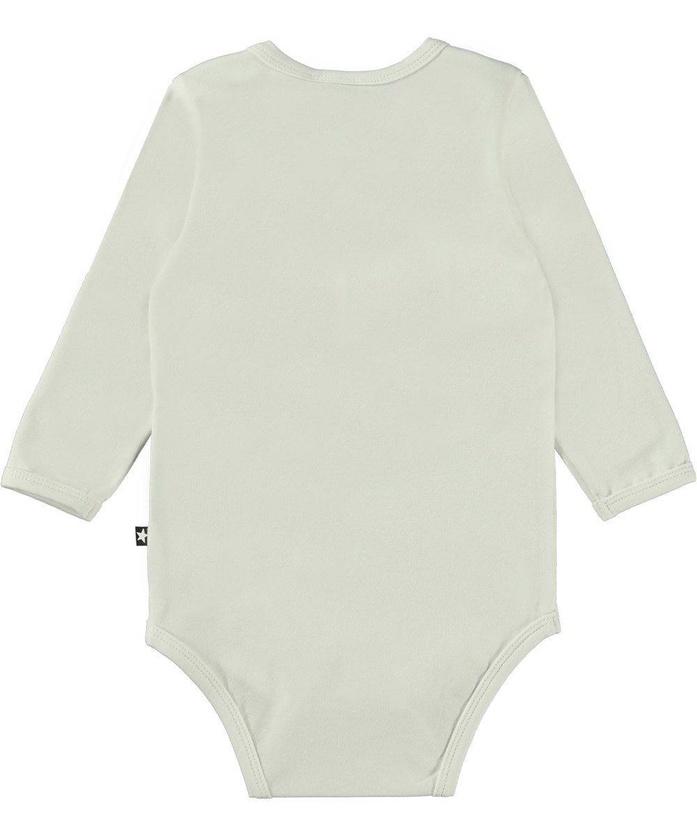 Foss - Happy Turtle - Grauer Babybody mit Schildkrötenprint