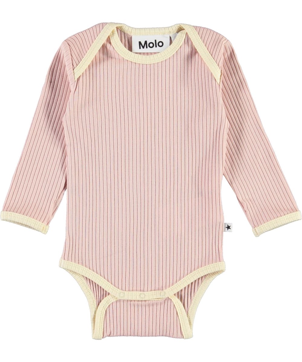 Faros - Petal Blush - Rose rib baby bodysuit