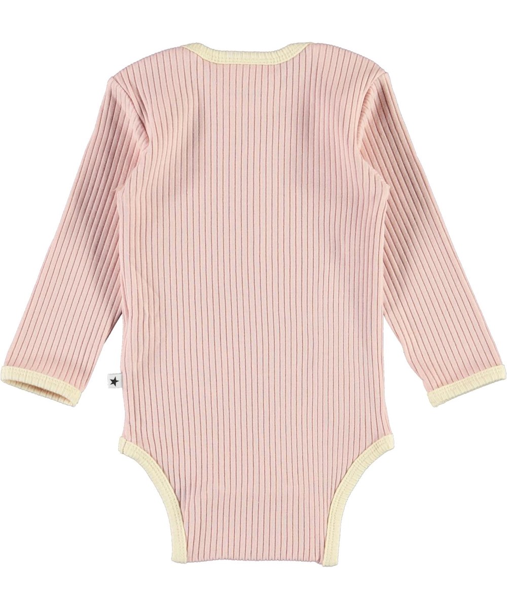 Faros - Petal Blush - Rose rib baby bodysuit