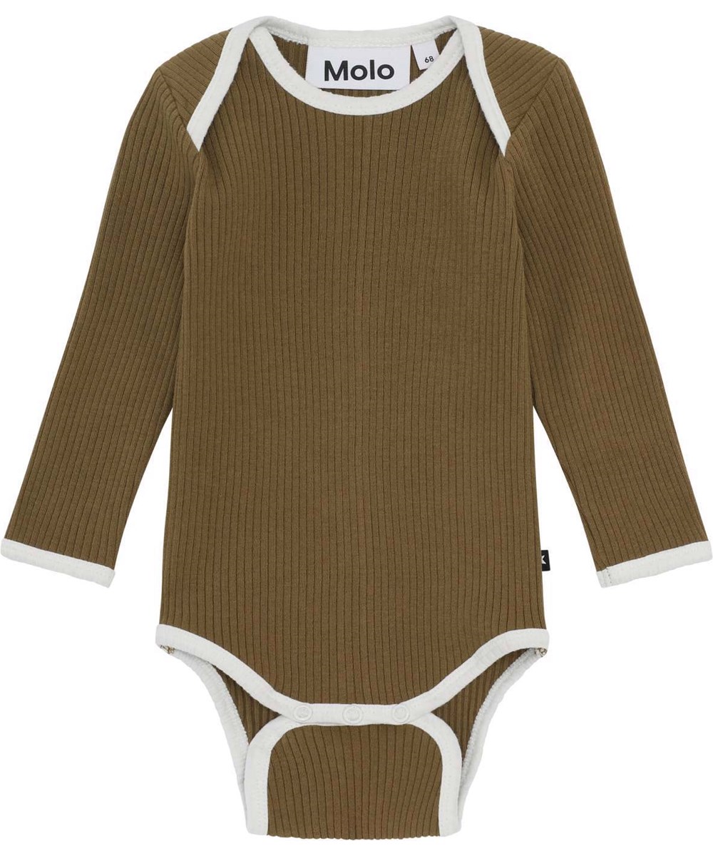 Faros - Oak - Organic rib green brown