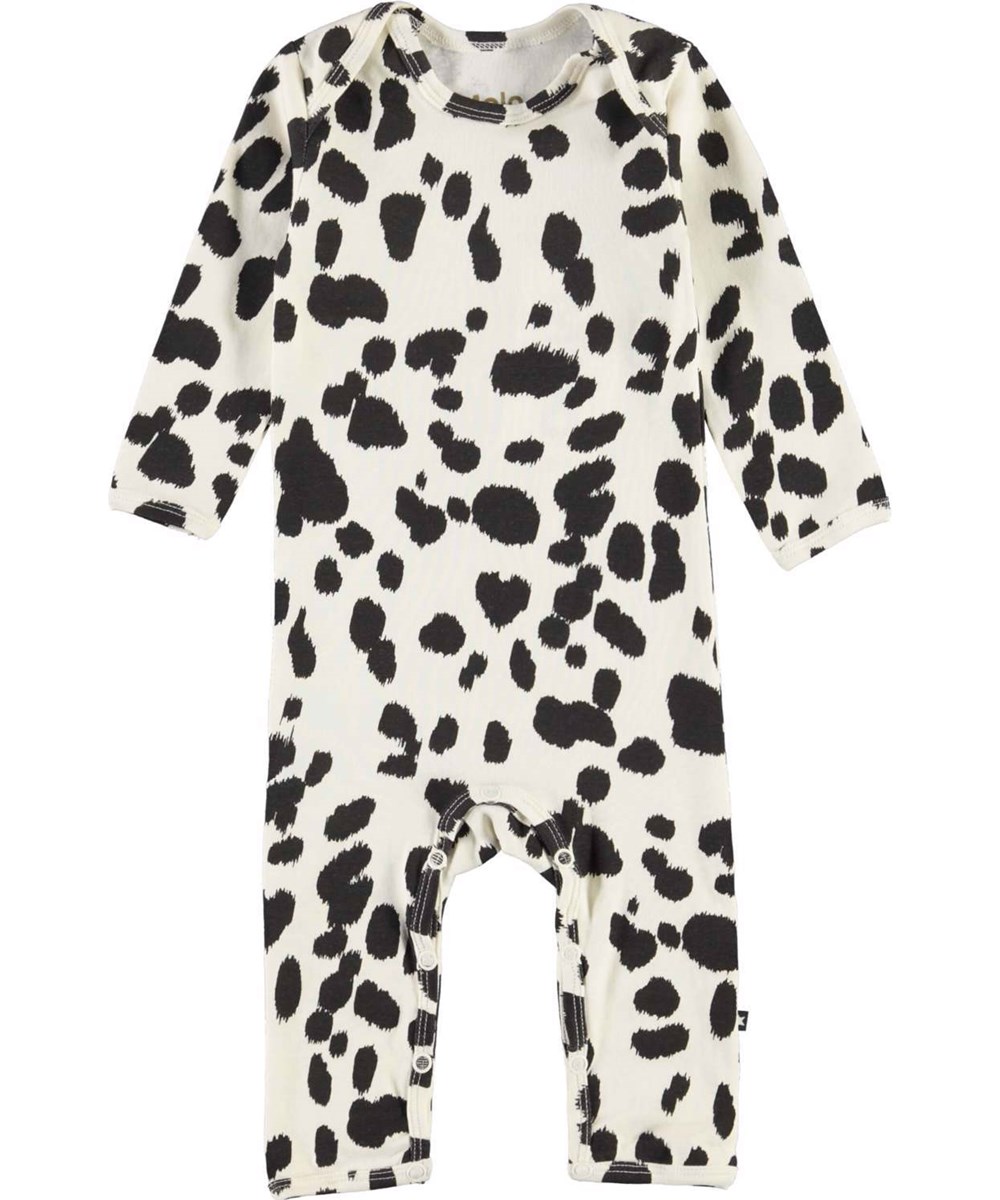 Faso - Dalmatian - Long sleeve organic baby bodysuit dalmation print