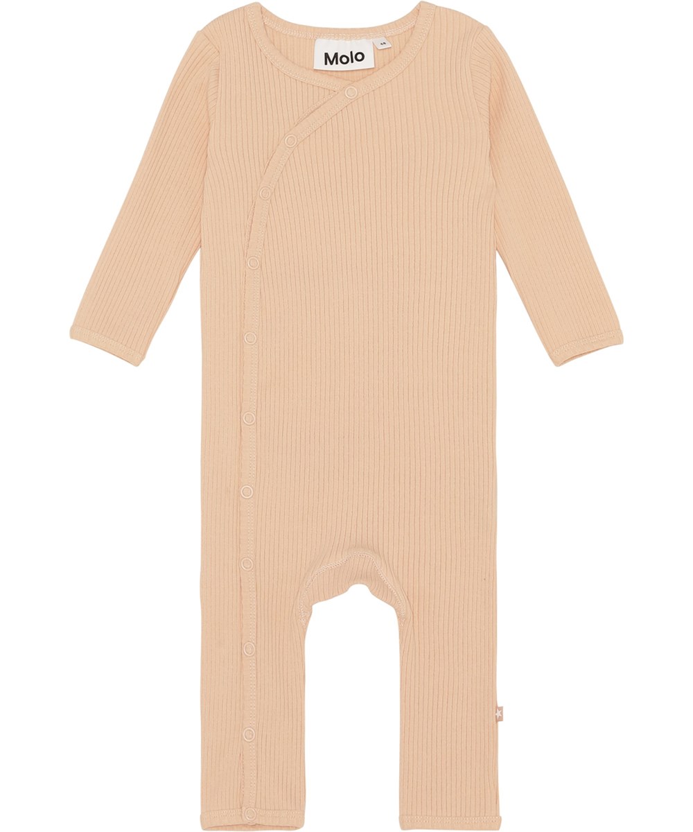 Fellow - Fluffy Rose - Rose organic baby bodysuit with snaps
