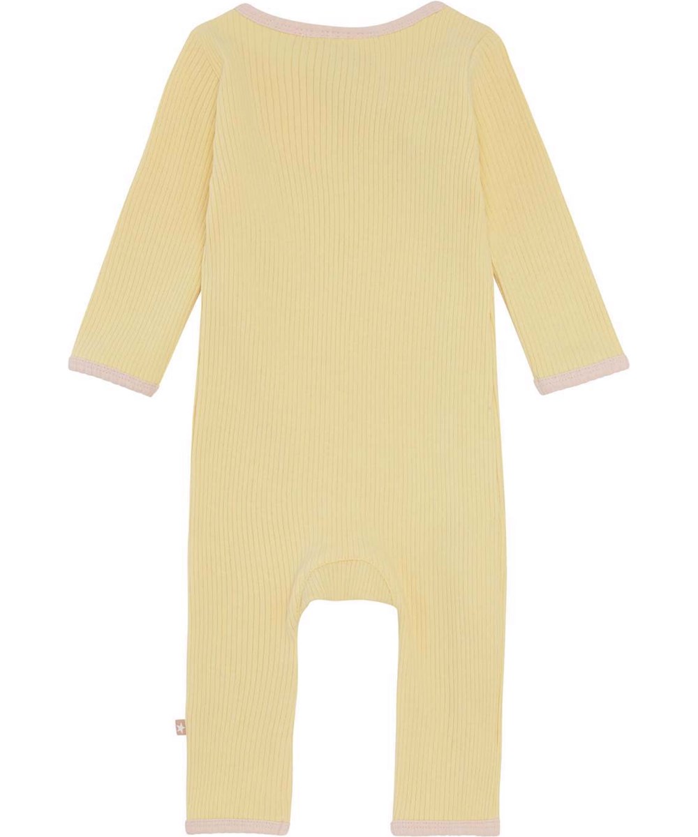 Fellow - Impala - Light yellow organic rib baby bodysuit