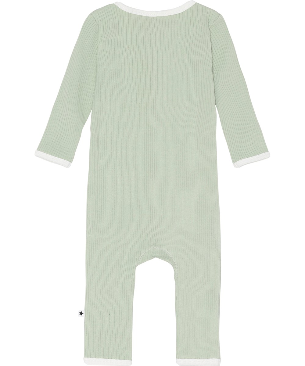 Fellow - Mint - Mint green organic baby bodysuit with snaps