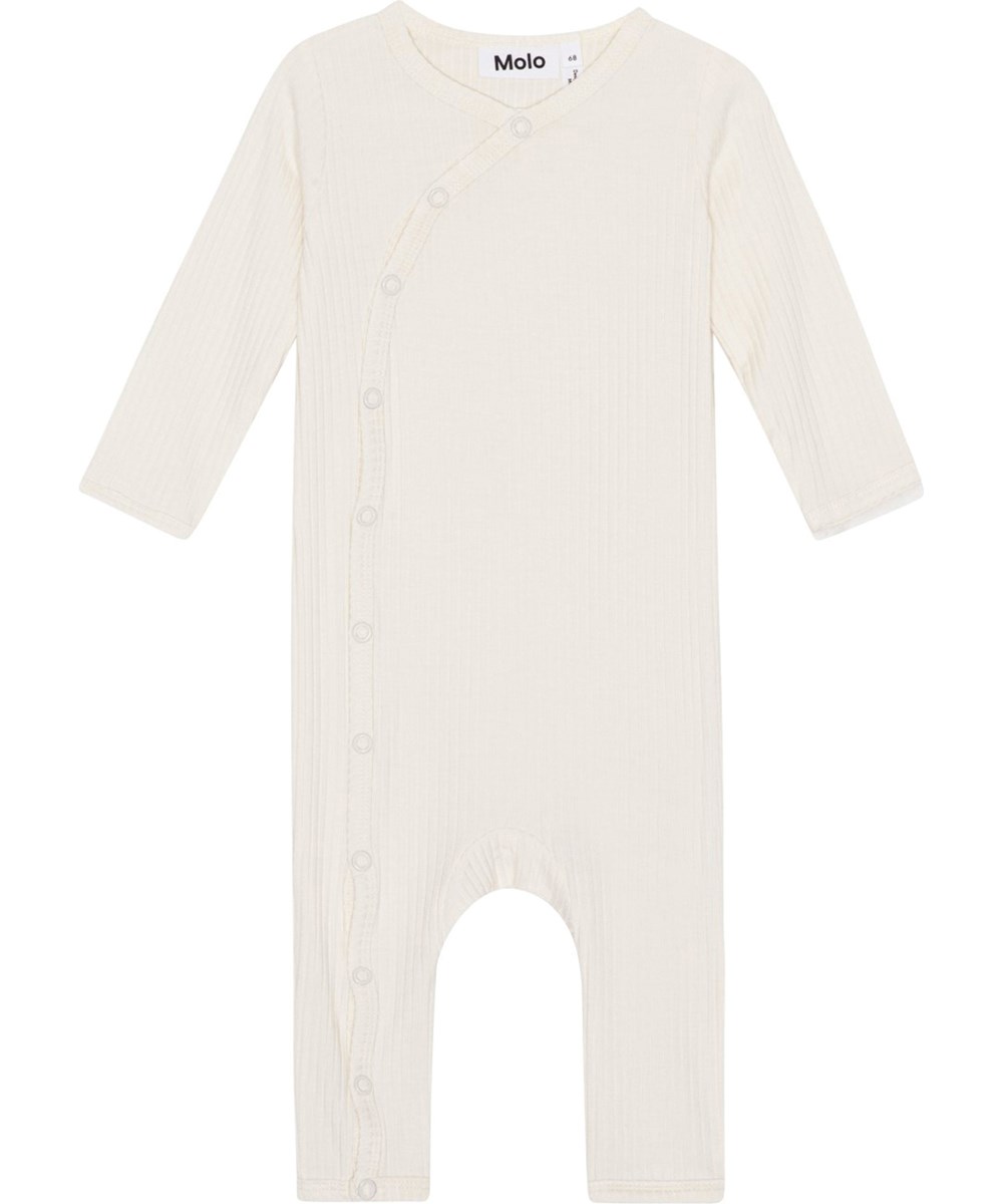 Fellow - Sea Shell - Off-white romper in soft rib viscose