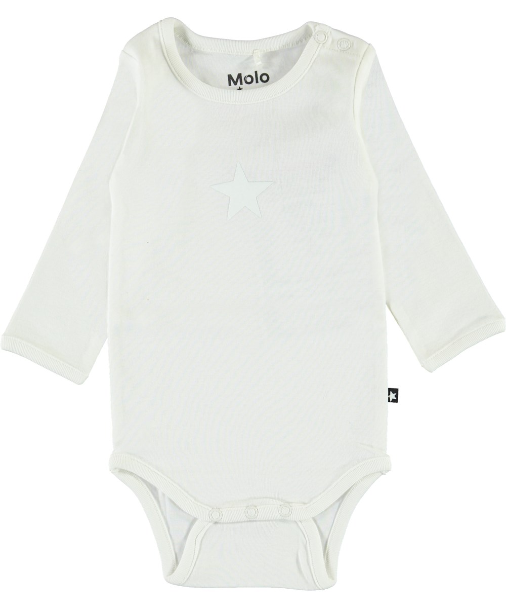 Foss - White Star - Organic white bodysuit