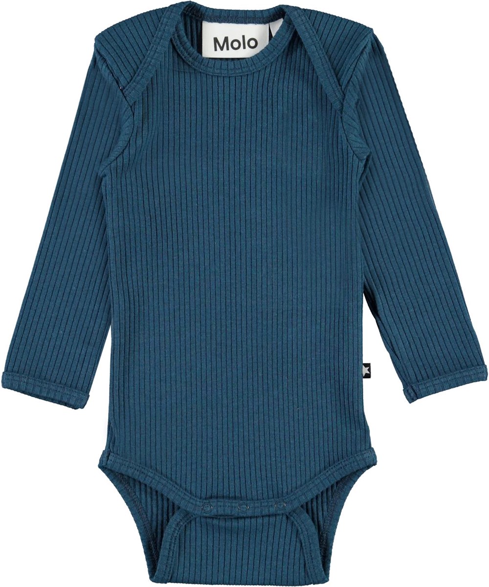 Faros - Sea - Økologisk blå baby body