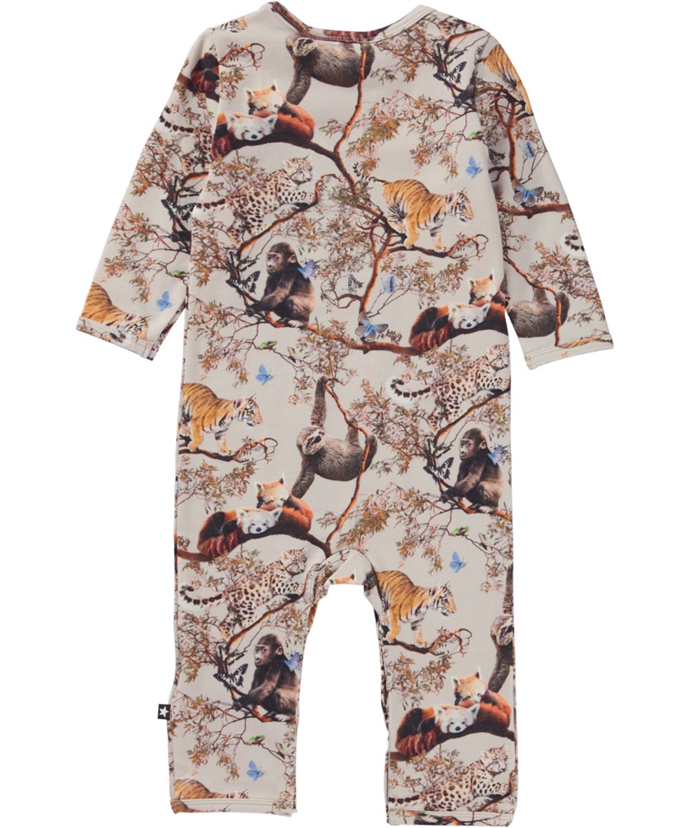 Fenez - Cubs Harmony - Økologisk rosa babydragt med dyre print