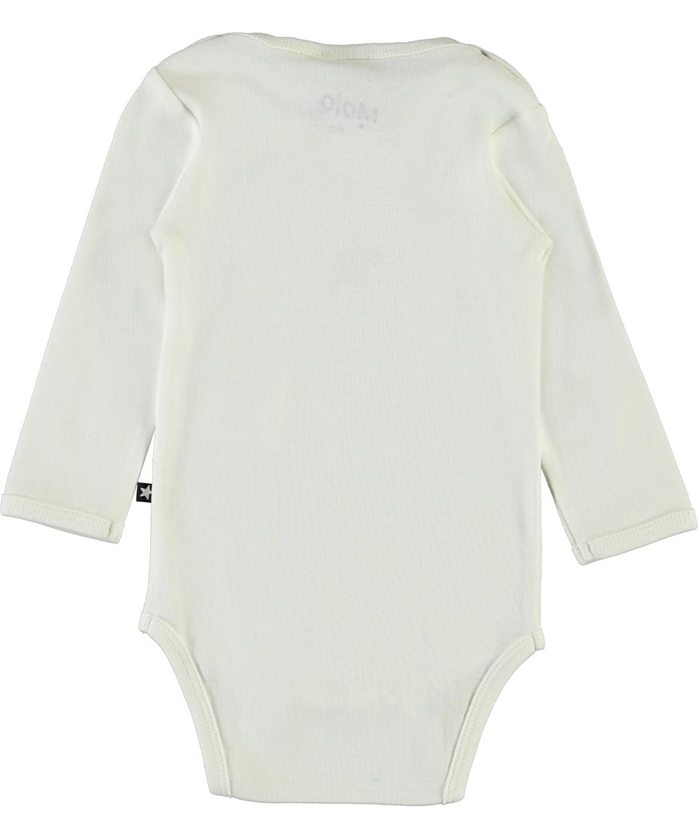 Foss - White Star - Hvid baby body med stjerne