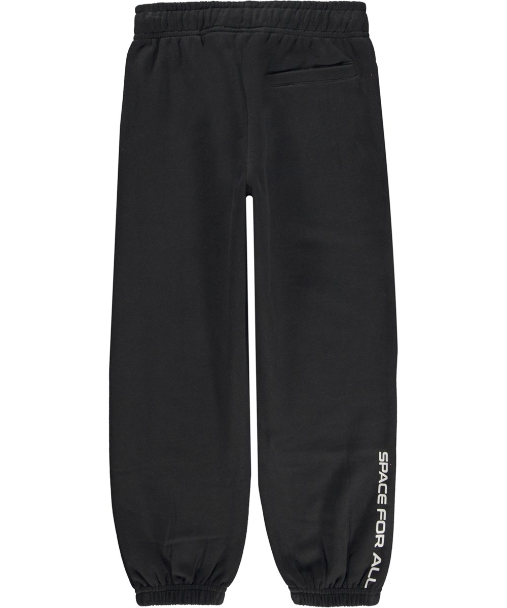 Adan - Black - Zwarte biologische joggingbroek met NASA print