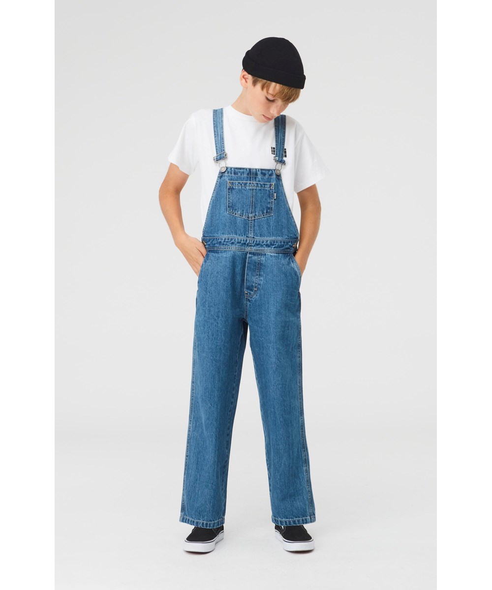 Aer - Blue Denim - Unisex blauwe spijker tuinbroek