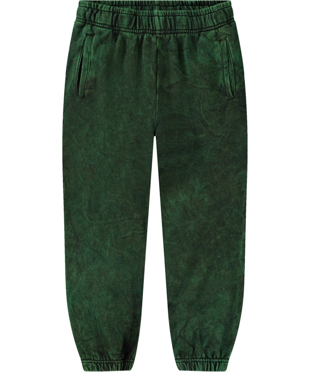 Allen - Amazonas Dye - Groene joggingbroek voor kinderen van biologisch katoen.