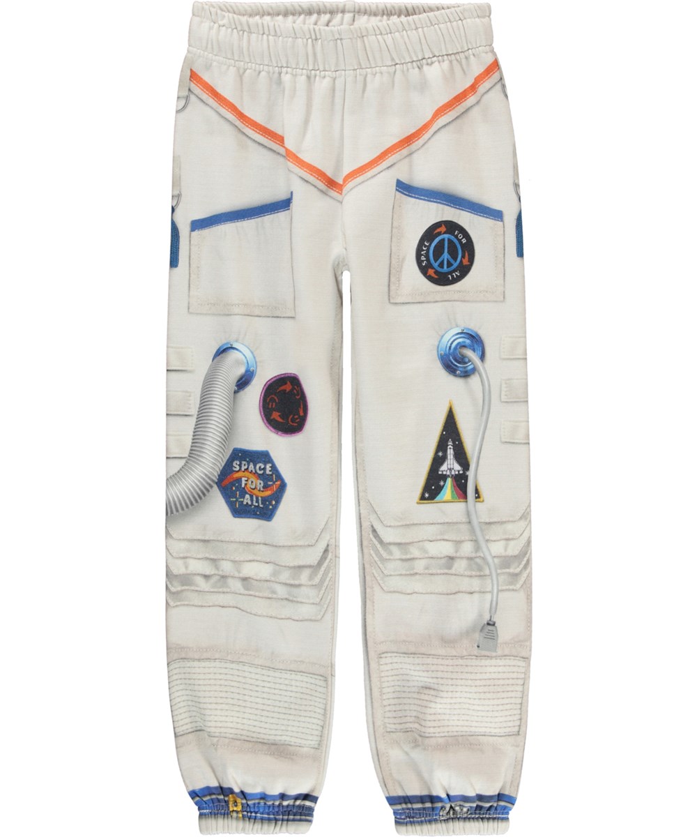 Am - Be Astronaut - Lichtgekleurde unisex joggingbroek met astronauten print 