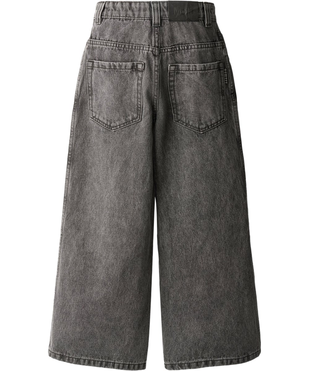 Askio - Greyish Vintage - Grijze kinderspijkerbroek met een verstelbare taille gemaakt van biologisch katoen 