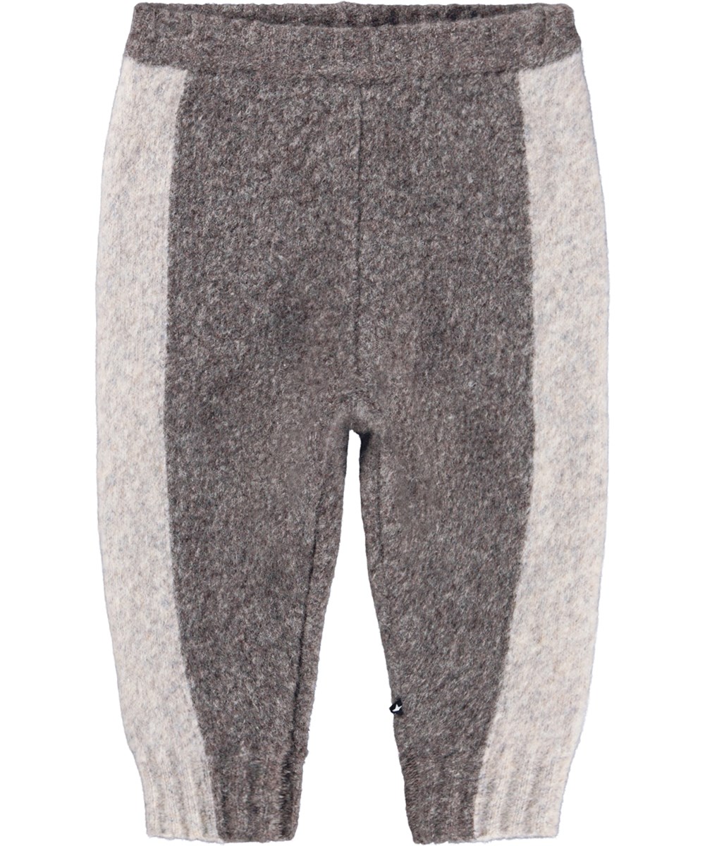 Simmer - Echo Melange - Grijze broek voor de kleintjes gemaakt van een zachte wolmix.