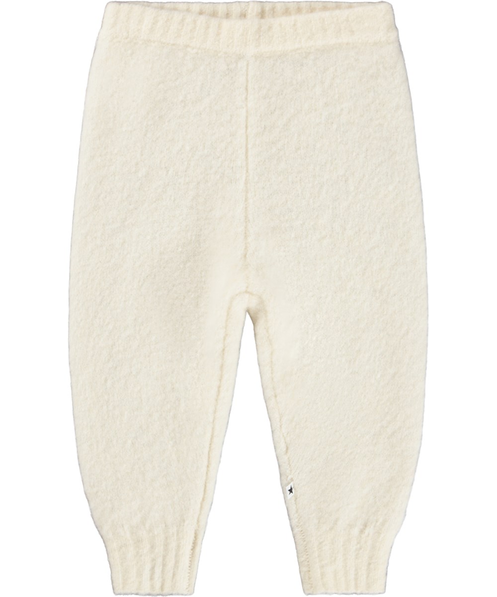 Simmer - White Noise - Gebroken witte broek voor de kleintjes gemaakt van een zachte wolmix.