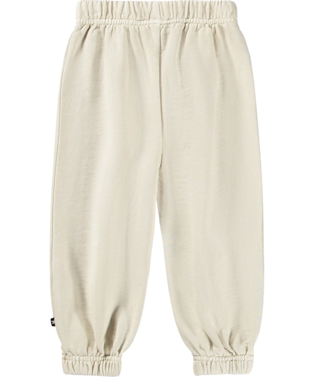 Simon - Summer Sand - Zachte, witte joggingbroek voor de kleintjes gemaakt van biologisch katoen