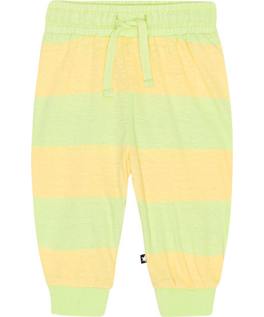 Summ - Bleach Sun - Baby joggingbroek met gele en groene strepen