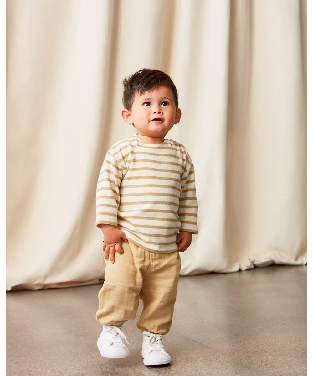 Sun - Cardboard - Airy katoenen babybroek in groen