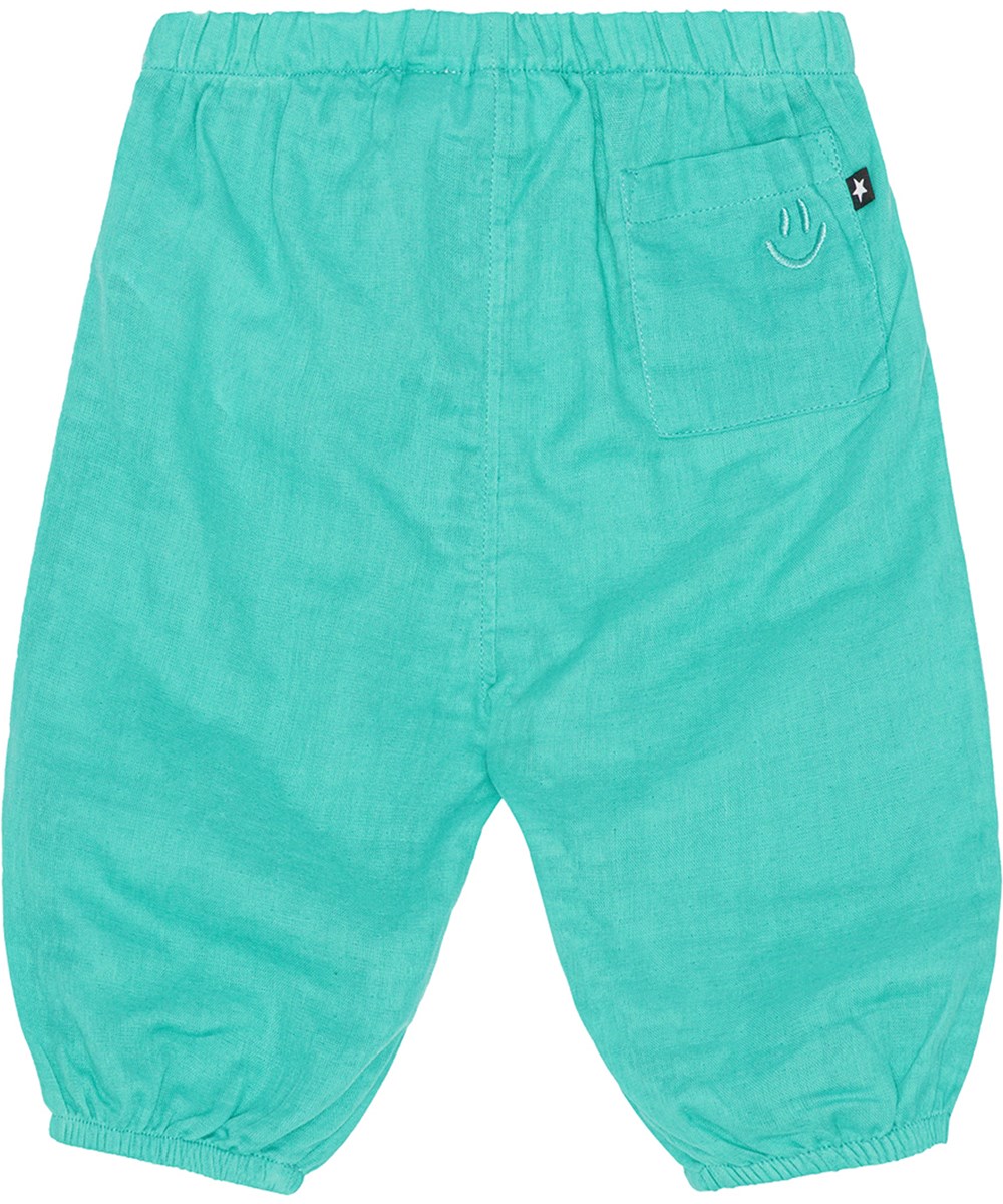 Sun - Pacific - Voor kleine kinderen een turquoise short van biologisch katoen