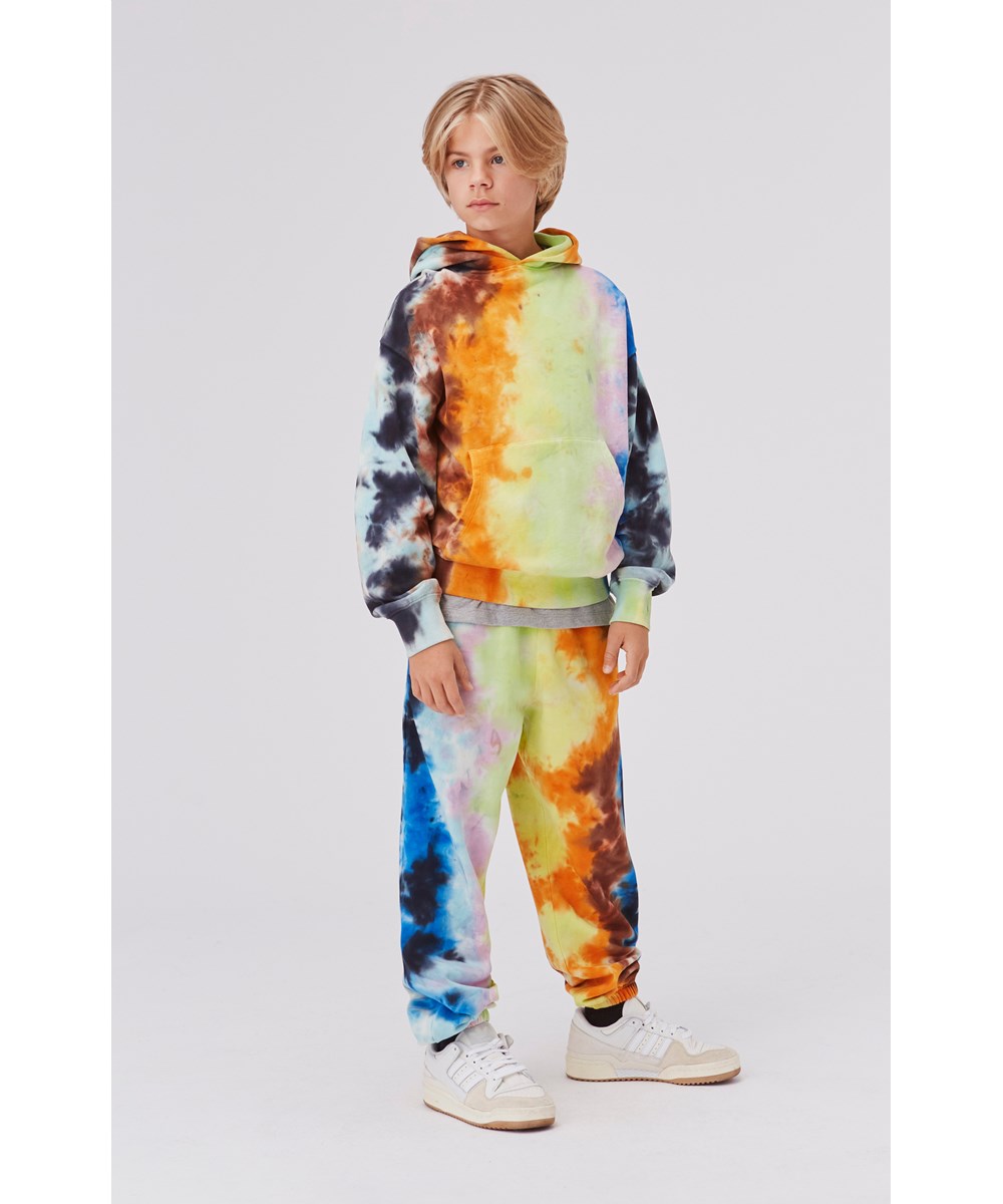 Adan - Nebula Tie Dye - Økologiske unisex sweatpants med tie-dye